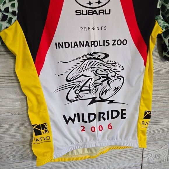 Vomax 2006 Subaru Wild Ride Inpls Zoo Men’s Zip Cycling Jersey S 100% Polyester - Picture 3 of 6